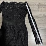 Black Lace Off Shoulder Mermaid Gown Long Sleeve Wedding Whimsigoth Prom Dress M Size M Photo 11