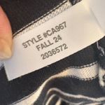 J.Crew  Black White Striped Long Sleeve Boat Neck Top Size 3X Photo 5