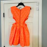 Love Culture Neon Floral Brocade Fit & Flare Cut‎ Out Sides 0308 Photo 2