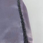 Vintage Women's Chain Strap Beaded Flap Front Shoulder Bag Purple clutch Medium Photo 5