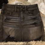 American Eagle Black Denim Skirt Photo 0