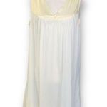 Vanity Fair Vintage Chemise Nightgown Cream Nylon Floral Trimmed Sleeveless Photo 0