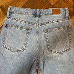 BDG  High Waist Slim Straight Jeans Light Wash‎ Denim Size 26 Short Raw Cut Hem Photo 8