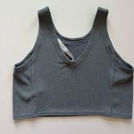 Lululemon athletica Ribbed Softstreme Cropped Tank Belgian Blue -Size 14 Photo 1