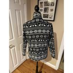 Lands End Womens Fleece Pullover Jacket Purple Fair Isle 1/4 Zip Size S 6 Photo 1