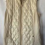 Susan Graver Susan‎ Graver Zip Front Sweater Vest M Quilting Detail, Gold Accents Polyester Photo 0