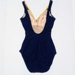 Longitude One Piece Swimsuit-Size 8 Tall-Shelf Bra-Gold Buttons-Stars-Union Made Photo 5