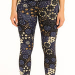 Aerie  Size Large 7/8 High-Rise Blue Floral Geometric Print Leggings Photo 0