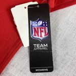NFL  Team Apparel New! womens red-black V-neck football top size M Photo 3