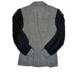 Koji Yohji Vintage Gray Faux-Tweed Blazer with Black Chiffon Puff Sleeves Photo 2