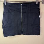 Free People NWT Bundle (2) Two Mini Skirts Black Green Velvet Boho Size 8 Photo 1