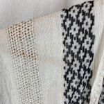 Big Buddha  Ivory & Gray Print Fringe Cape Poncho Top OS Photo 5