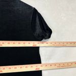 Walter Medium Black Short Sleeve Maxi Dress Velvet Mock Neck Romantic Goth Sexy Photo 8