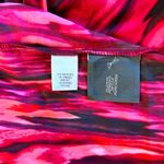 Simply Vera Vera Wang Orange black Asymmetrical Ruched Sheath Dress Size L Photo 5