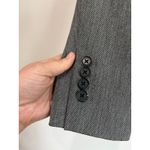 EXPRESS Gray Tailored Career Blazer Size 4 One Button Classic Office Workwear Photo 3