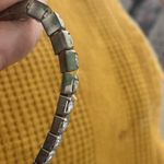 Elegant Silver stretch Tennis Bracelet Photo 1