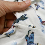 Jason Maxwell VTG Scarecrow Turtleneck Top Sweater White AOP Fall Autumn Halloween Fall Gma‎ M Photo 3