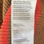 Free People  Easy Street Stripe Crop Pullover Sweater Brown Orange Large Photo 14