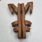 Evereve  Terrazas Double Band Platform Sandals in Caramel New in Box Sz 10 Photo 5