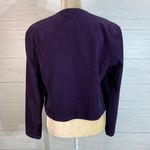 Laura Ashley Vintage purple Corduroy Double Breasted Cropped Jacket, Sz 14 Photo 5