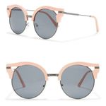 joe's jeans Joe’s Jeans Light Pink Gunmetal Cateye Sunglasses Photo 0