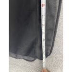 Nasty Gal  Women's Wrap Beach Sarong Skirt Solid Black Mesh Long Size 4 Photo 7