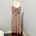 Julia Jordan  Size 16 Feminine White Floral Sweetheart Neck Dress Wedding Coastal Photo 1