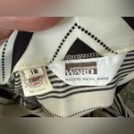 Vintage Montgomery Ward black white striped pull Photo 6