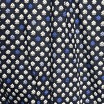 J Crew Shirt Womens 4 Floral Popover Blouse Navy Blue White Flower Bud Print Photo 4