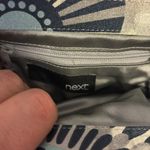 Next  BRAND SATIN CLUTCH WITH MAGNETIC CLOSURE NAVY BLUE GREY WHITE LIGHT BLUE Photo 2