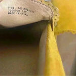 Frye Ivy Scallop Suede Slip On Sneakers Loafers Mustard Yellow Shoes Size 9.5M Photo 5