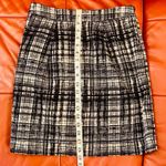 Loft Ann Taylor Brush Stroke Plaid Pleated Skirt Photo 5