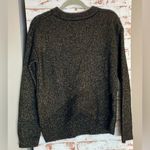 ALC Frank A.L.C. Charcoal Alpaca Black Sweater with gold lurex. Photo 1