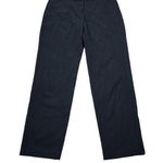 Lilith France Black Textured Dot Straight Leg Dress Pants Women's Medium Photo 0