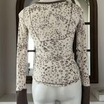 Free People  'Davis' Mottled Thermal Henley Tee, Size S, Excellent! Photo 4