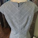 White House | Black Market   Black Plaid Dress Cap Sleeve Emilya Knee Women 2 Photo 6