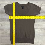Ann Taylor  Brown Short Sleeve Scoop Neck Knit Top Size Small Photo 7