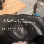 Salvatore Ferragamo Women's Black Leather Square Toe Ankle Boots Size 11B Photo 7