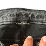 American Eagle Black Destroyed Shark Bite Trim Skinny Denim Jeans Women Sz 00 Photo 8