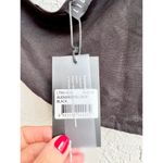 LIONESS NWT  Alexandria Linen Blend One Shoulder Crop Top Black Women's AU6/XS Photo 3