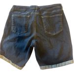 New Directions Blue Jean Shorts Cuffed Mid Photo 1