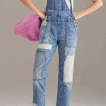 Anthropologie Pilcro The Wanderer Patchwork Overall Size 28 Photo 0