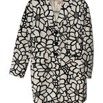 Jones Studio BLACK & WHITE FLORAL DESIGN COAT SIZE 4 Photo 0