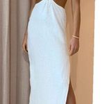 Rumer Avalon Ring White 100% Linen Lightweight Maxi Dress Womens‎ size S Photo 0