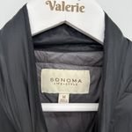 Sonoma  Black Quilted Puffer Vest Lightweight Womens Size Medium Outdoor Photo 3