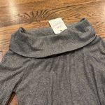 Elan  NWT Gray Off-Shoulder Maxi Dress, ribbed, M Photo 2