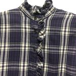 Lauren Ralph Lauren Jeans Co Women Large Purple Plaid Button Down Shirt Photo 2