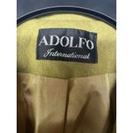 Adolfo  Women’s Wool Blazer Size 8 Olive Green Single-Button Notch Collar Photo 7