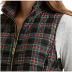 Vineyard Vines  Tartan Plaid Puffer Vest Jet Black pockets warm Women's size XS Photo 1