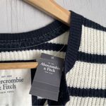 Abercrombie & Fitch  Small Sweater Blue/White Striped Button Up Size XS Photo 5